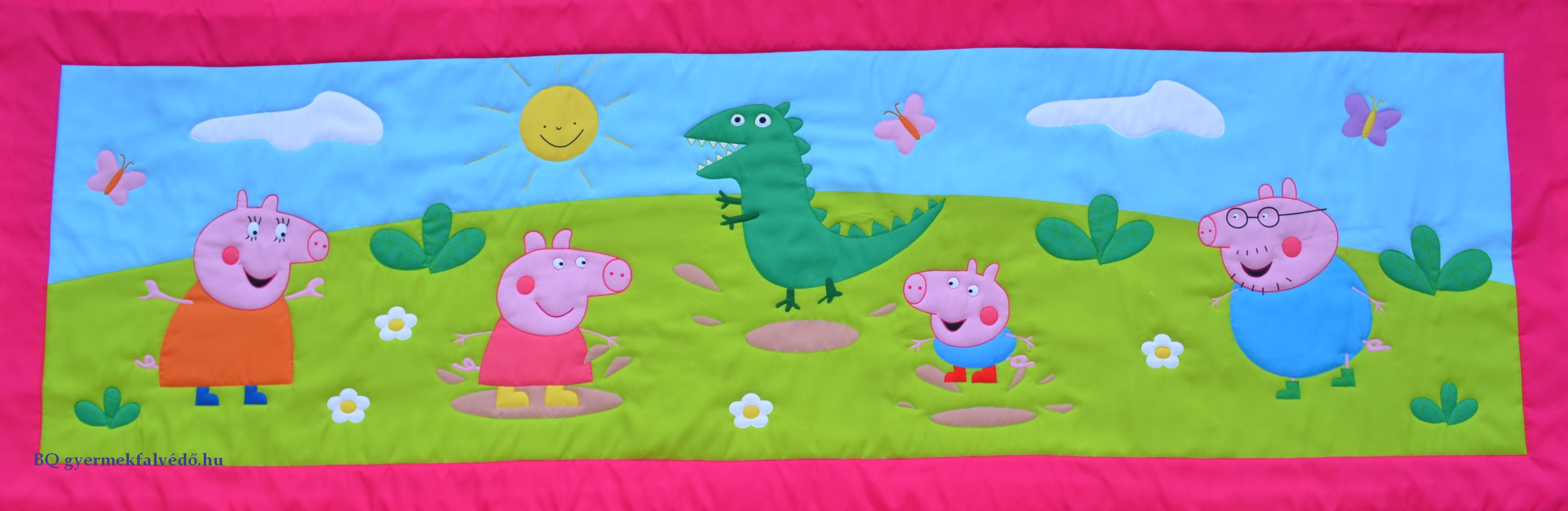 peppa család bélelt gyermek falvédő